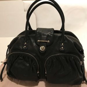 Botkier Large Bianca Leather Satchel in Black